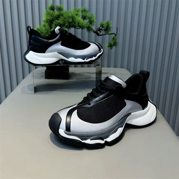 Muške tenisice tip dad shoes, prozračni mrežasti gornji dio, vezanje, sve sezone, niski potplat 1–3 cm, potplat od gume-pjene