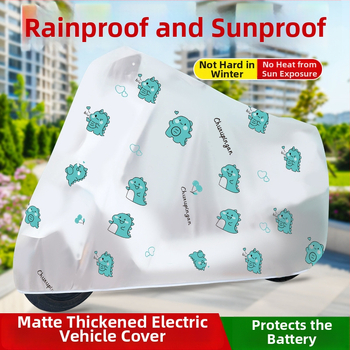 Pokrytie pre elektrické vozidlo – dažďovzdorné – kreslený štýl