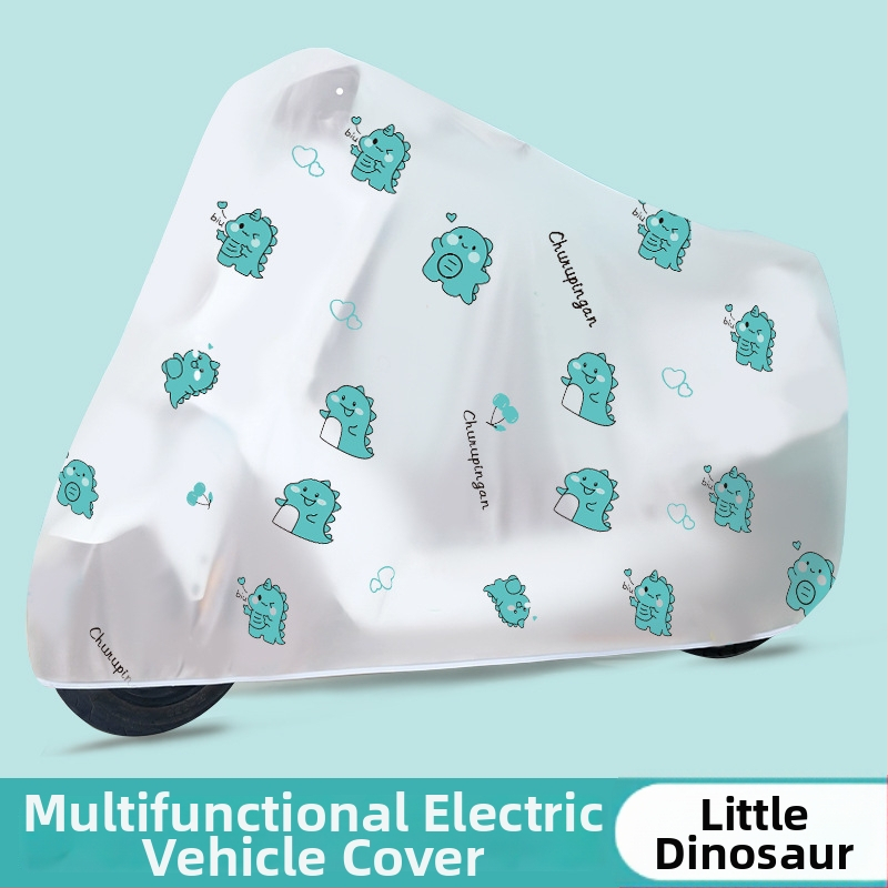 Pokrytie pre elektrické vozidlo – dažďovzdorné – kreslený štýl