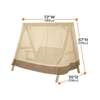 Acoperire pentru scaun balansoar exterior, țesătură 210D Oxford, stil modern simplu, personalizabil, 1,6 kg, husă pentru praf / canapea / aer condiționat