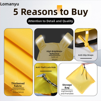 Elektromos triciklihez való védőhuzat – esőálló, porálló és UV-védett – egyszerű stílus