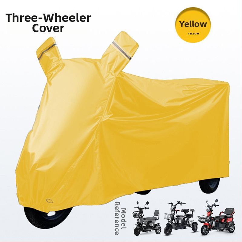 Elektromos triciklihez való védőhuzat – esőálló, porálló és UV-védett – egyszerű stílus