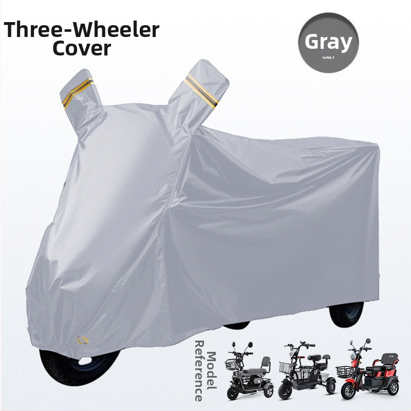 Elektromos triciklihez való védőhuzat – esőálló, porálló és UV-védett – egyszerű stílus