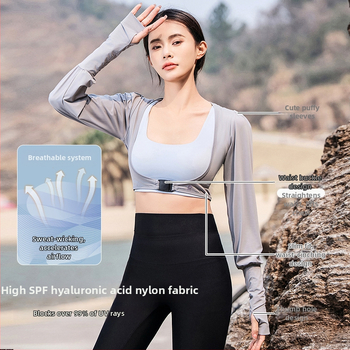 Șal din nylon cu protecție UV și mâneci pentru ciclism outdoor, croială scurtă, modă de vară pentru golf