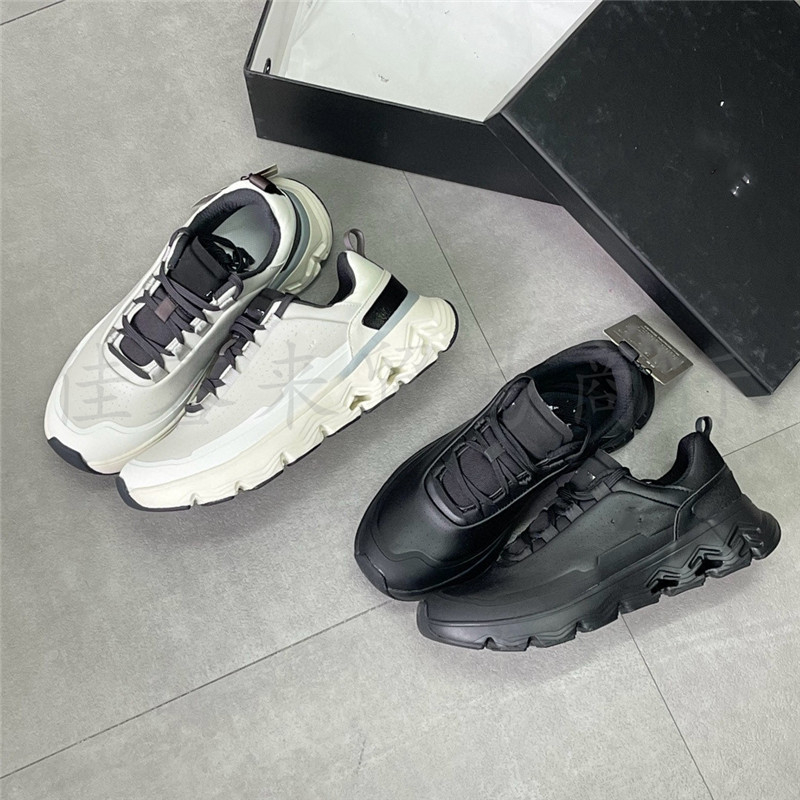 Pantofi de alergare pentru bărbați, piele, șireturi, anti-derapare, talpă din cauciuc