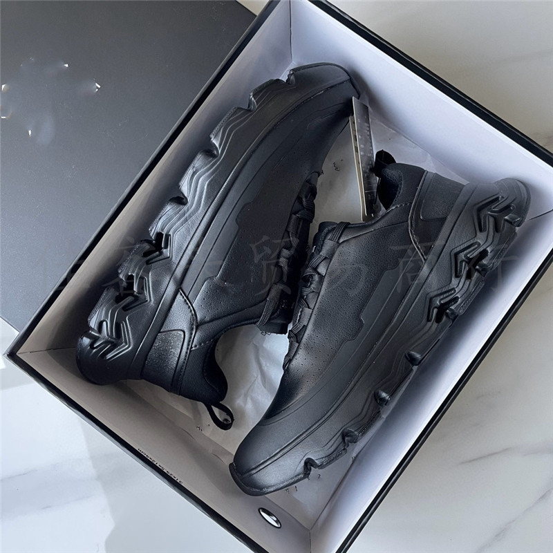 Pantofi de alergare pentru bărbați, piele, șireturi, anti-derapare, talpă din cauciuc