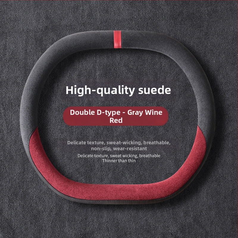 Univerzálny zimný plyšový poťah na volantu auta, protišmykový úchop, polyester, šitý na stroji, vzory: pruhy/monochromatné/vyšívanie/tlač