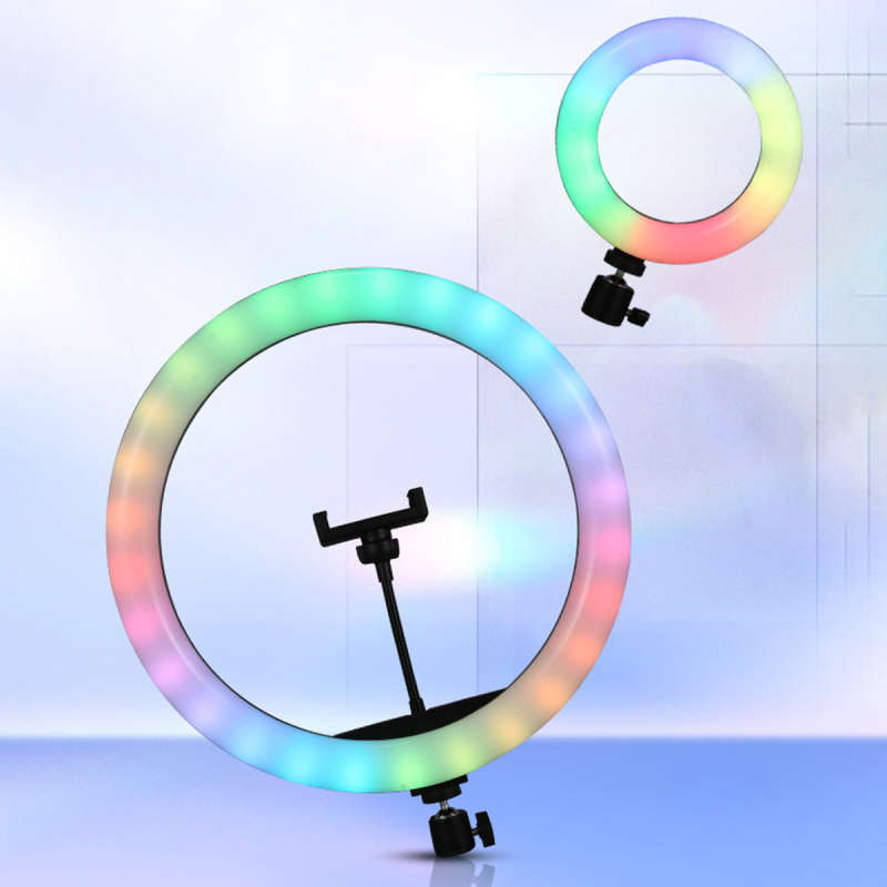 FH-008 LED töltőfény élő közvetítéshez és felvételekhez, állítható fényerő, ≤10W, asztali állvány, függőleges használat