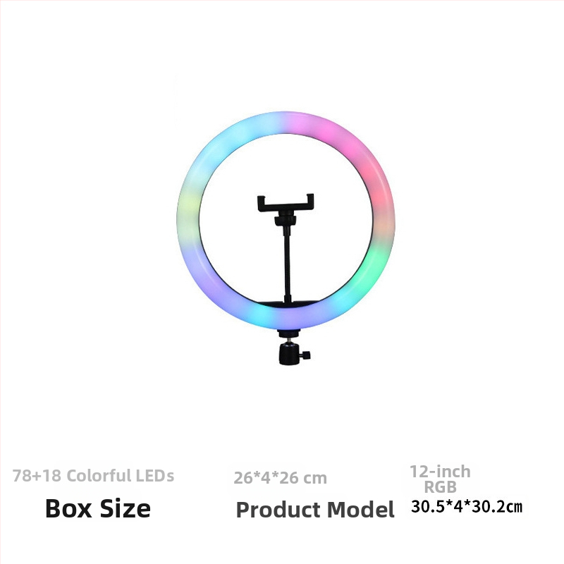 LED svetlo na dopĺňanie FH-008 pre živé vysielanie a natáčanie, nastaviteľná jas, ≤10W, stolný stojan, zvislé použitie