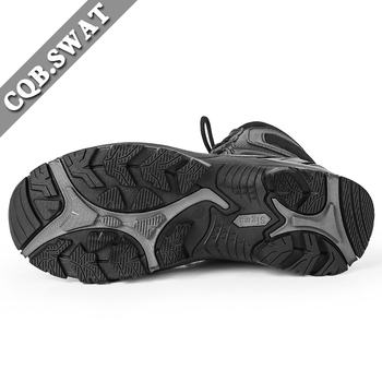 CQB.SWAT Ghete de luptă Wolf Warrior – Piele naturală, Înălțime mare, Respirante, Încălțăminte tactică pentru exterior cu amortizare