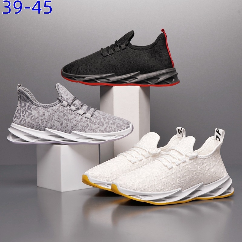 Pantofi de alergare pentru bărbați, cu partea superioară din plasă respirabilă și talpă PVC — profil redus, vârf rotund, toc mic 1–3 cm