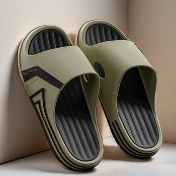 Παντόφλες PVC με PVC άνω μέρος, αντιολισθητική σόλα, παχύ πάτο και τεχνολογία έγχυσης σόλας