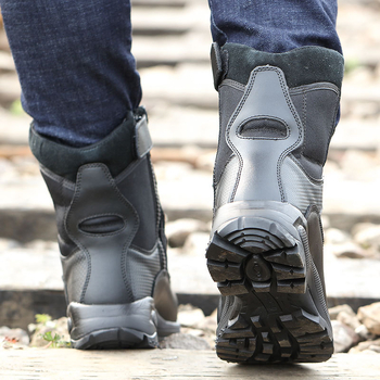 CQB.SWAT bocanci tactici de luptă, înalți, ușori, absorbție de șocuri, respirabili; piele de vițel; unisex, adulți