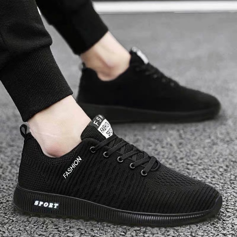 Muške Flyknit tenisice za casual trčanje – dišuće, lagane, EVA potplat, vezanje šnirama