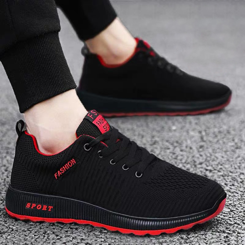 Muške Flyknit tenisice za casual trčanje – dišuće, lagane, EVA potplat, vezanje šnirama