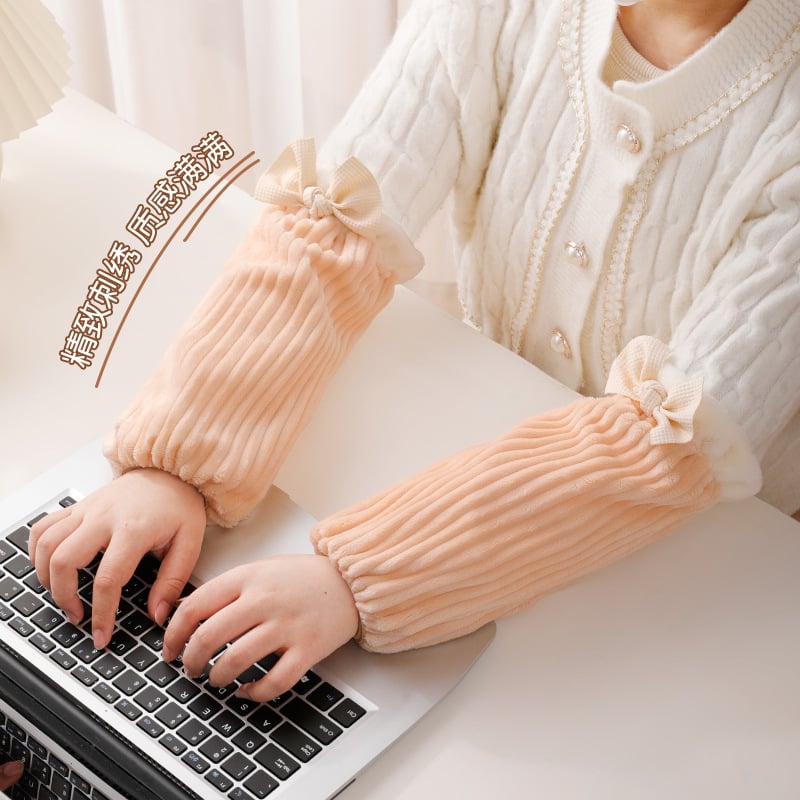 Ποδιά με μανίκια από φλάνελ, ανθεκτική σε λεκέδες, μονόχρωμο σχέδιο, σύγχρονο μινιμαλιστικό στυλ