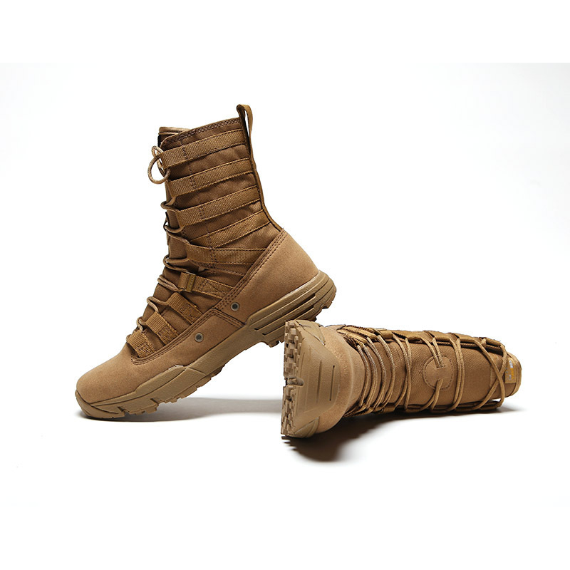 Leopard încălțăminte militară outdoor, ghete înalte de tip desert, țesătură impermeabilă, unisex, pentru drumeții, alpinism și camping