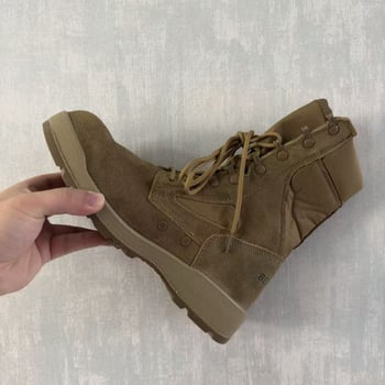 Τακτικά μποτάκια πεζοπορίας, unisex, ψηλά, ανθεκτικά, υλικό: βελούρο αγελάδας + οξφόρντ ύφασμα.