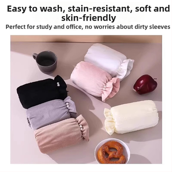 Κορντούρι προστατευτικές μανσέτες βραχιόνων με εθνοτικό σχέδιο, βελούδινη υφή, ανθεκτικές σε λάδια και λεκέδες, για εφήβους