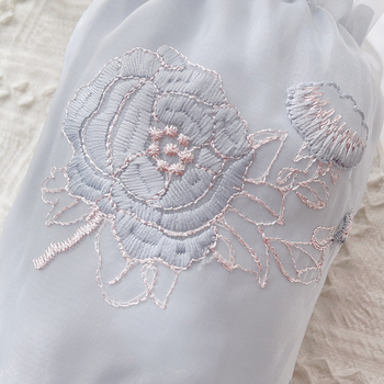 Női két-in-1 hímzett csipkés ujjvégek kesztyű – peónia minta, poliészter, jacquard, melegen tart, téli–tavaszi–őszi használatra