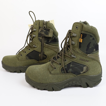 Delta Ghete Militare Înălțate, Piele Microfibră, Unisex, Pentru Drumeții Montane și Uz Tactic în Deșert