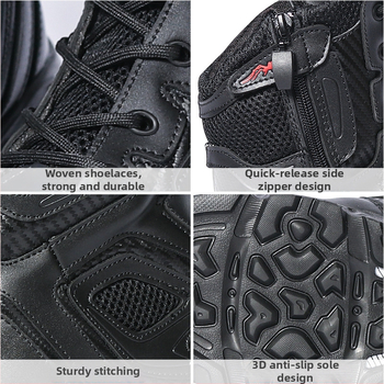 Ghete de drumeție înalte, tactice, material impermeabil, încălțăminte outdoor în stil militar, marca Jlxy/Junxingtianxia, potrivite pentru adulți și persoane în vârstă, ideale pentru drumeții, camping și alpinism