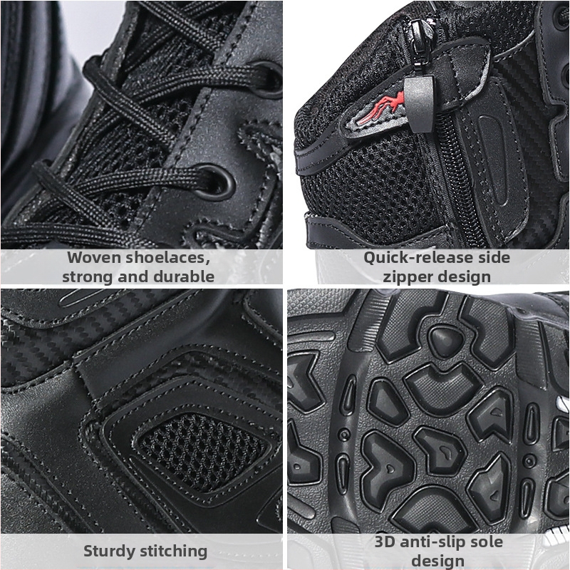 Ghete de drumeție înalte, tactice, material impermeabil, încălțăminte outdoor în stil militar, marca Jlxy/Junxingtianxia, potrivite pentru adulți și persoane în vârstă, ideale pentru drumeții, camping și alpinism