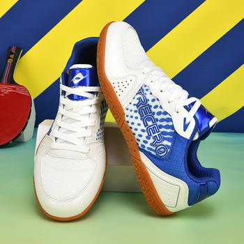 Pantofi tenis de masă – Ultra-ușori, respirabili, antiderapante (partea superioară: piele naturală; talpă exterioară: cauciuc rezistent; talpă intermediară MD; căptușeală interioară: plasă)