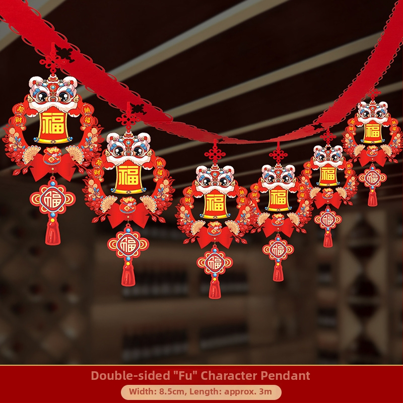 Visiaca ozdoba z netkanej textílie so zodiálnym konom pre festivalovú výzdobu priestoru (06968)