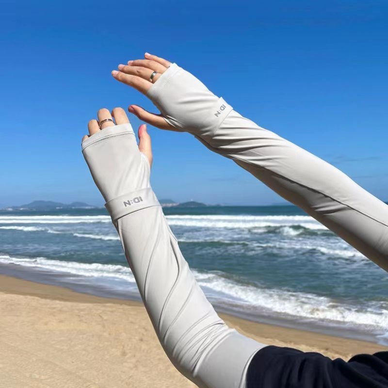Muški rukavi za zaštitu od sunca od ice silk materijala, ljeto, opuštena silueta, UV zaštita, za vožnju na otvorenom
