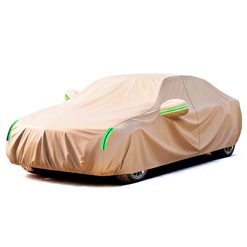 Κάλυμμα αυτοκινήτου – πλήρης κάλυψη, παχύτερο βαμβακερό φλανέλ, μόνωση, προστασία από ήλιο και βροχή για ειδικά μοντέλα αυτοκινήτων