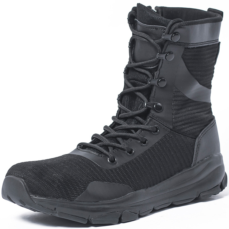 Μποτάκια τακτικής για έρημο – αναπνεύσιμο επάνω μέρος με δίχτυ, κλείσιμο με φερμουάρ, πολυεστερικό ύφασμα, unisex, μάρκα Jlxy/Junxingtianxia