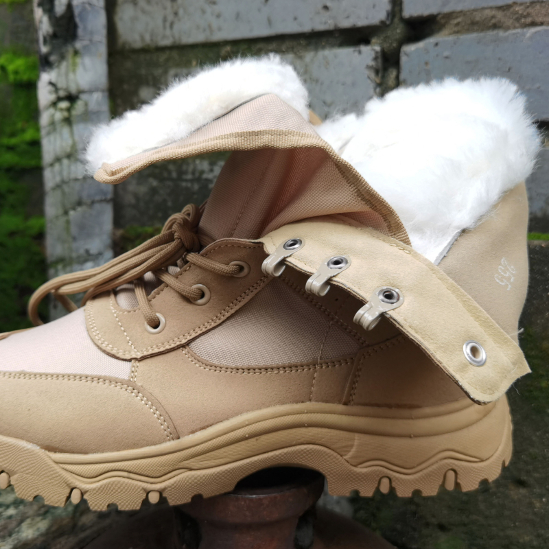 Jun Zhidu Unisex Χειμωνιάτικα Τακτικά Παπούτσια Νάιλον για Ορειβασία, Πάγο-Χιόνι και Κατασκήνωση