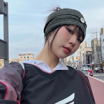 Лента за глава за спорт и йога, стил японски и корейски, памук, сърцевидна форма, плетена с копчета, персонализация налична