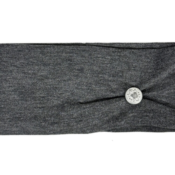 Лента за глава за спорт и йога, стил японски и корейски, памук, сърцевидна форма, плетена с копчета, персонализация налична