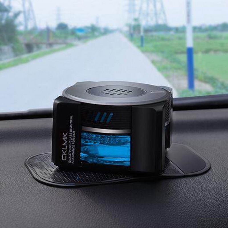 Parfum auto pentru scaun - suport din sticlă, parfum floral de iasmin, decor aromat (sticlă; montare pe scaun; evaporare 31-60 zile)