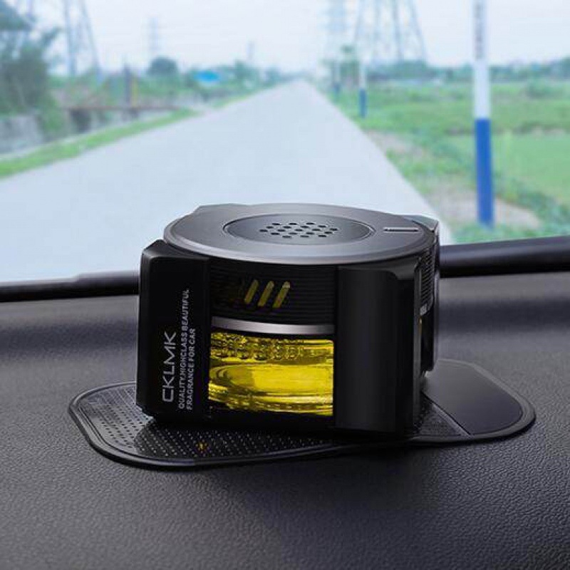 Parfum auto pentru scaun - suport din sticlă, parfum floral de iasmin, decor aromat (sticlă; montare pe scaun; evaporare 31-60 zile)