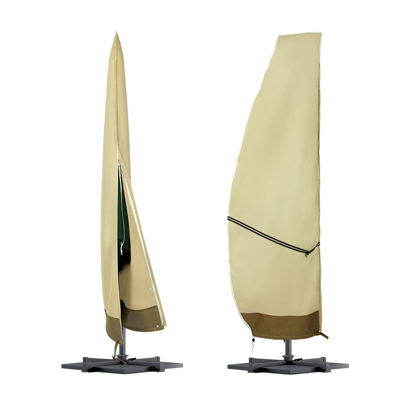 Acoperire pentru umbrelă banană pentru exterior – țesătură Oxford impermeabilă, Desert Maple