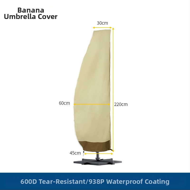 Ochranný obal na banánový dáždnik pre vonkajšie použitie – nepremokavá Oxford látka, Desert Maple