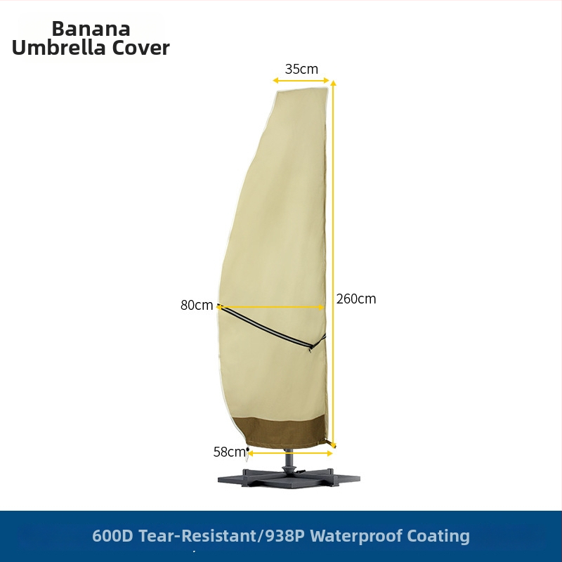 Ochranný obal na banánový dáždnik pre vonkajšie použitie – nepremokavá Oxford látka, Desert Maple