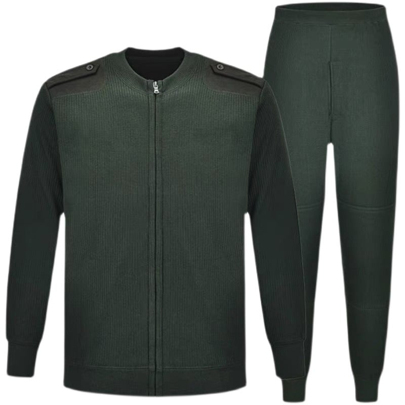 Zimski set fleece jakna i hlače - unisex, pamuk-mješavina materijala, prozračan, topao, otporan na habanje, trening uniforma