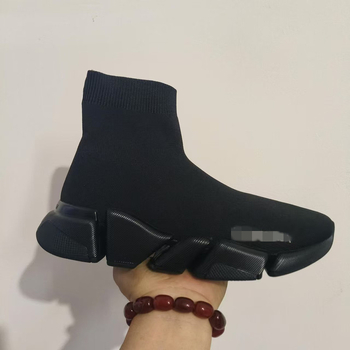 Γυναικείες μποτάκια κάλτσες με παχιά σόλα, μεσαίο ύψος κορυφής από Lycra, Phylon μεσαία σόλα, αντιολισθητική εξωτερική σόλα, slip-on