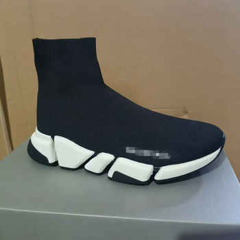 Γυναικείες μποτάκια κάλτσες με παχιά σόλα, μεσαίο ύψος κορυφής από Lycra, Phylon μεσαία σόλα, αντιολισθητική εξωτερική σόλα, slip-on