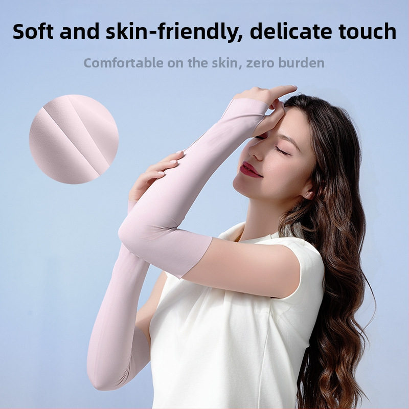 Vonkajšie ramenné návleky na bicykel a rybárčenie, chladiaca tkanina Ice Silk, unisex, UV ochrana, Nylon-Spandex zmes 78/22