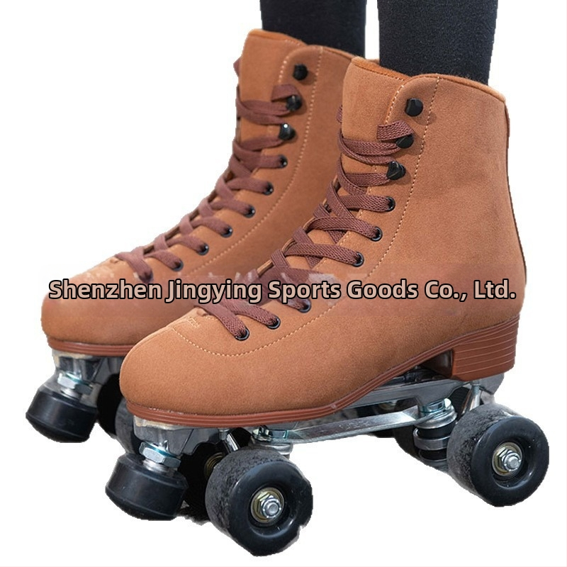 Kolečkové korčule - dvojradové kolieska, vrchná časť z mikrovlákna, podrážka z gumy, PU kolieska, unisex