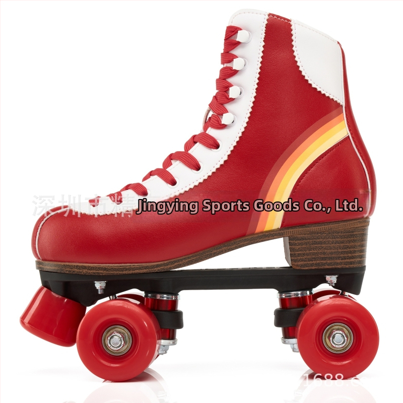 Kolečkové korčule - dvojradové kolieska, vrchná časť z mikrovlákna, podrážka z gumy, PU kolieska, unisex