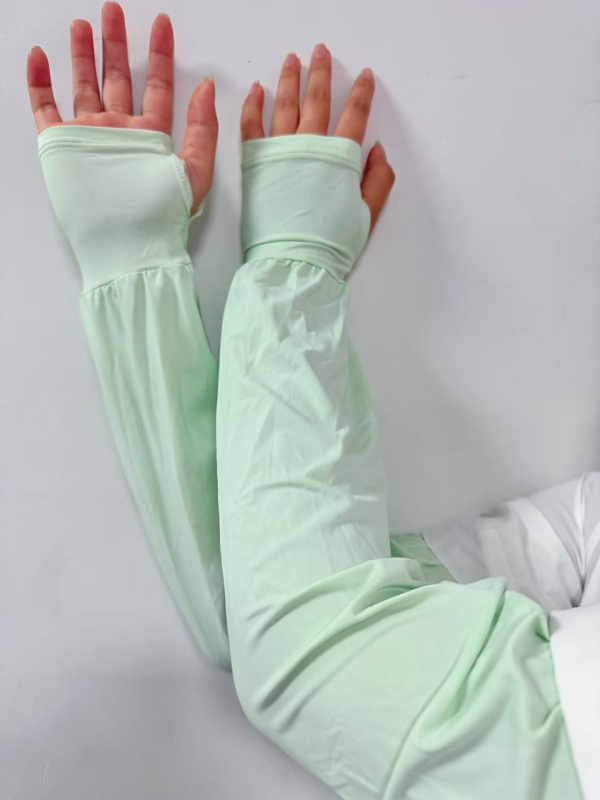 Nylon napvédő ujjvédő UPF50+, uniszex, hosszú buborékos ujjvéggel, szabadtéri sportokhoz