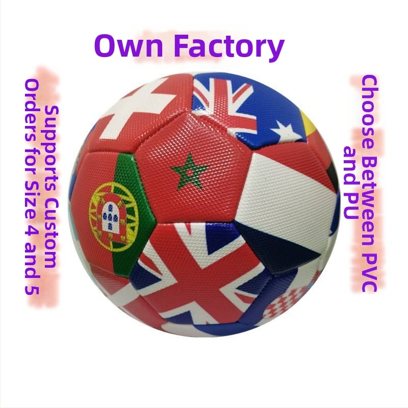 Fotbal pentru adulți – PVC, Nr. 5, cusut la mașină, personalizabil, origine Guangdong, unisex