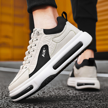 Muške Dad Sneakers, sportski stil s okretom kopče, gornji dio od sintetičke kože, PVC potplat