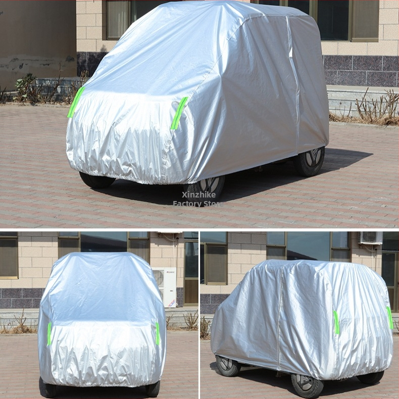 Déšťová ochrana pre elektrickú trojkolku a štvorkolesový skúter pre seniorov, s tepelnou izoláciou a ochranou proti slnku